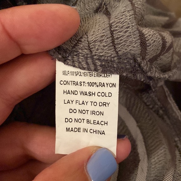 Jen’s Pirate Booty gray lace dress/ coverup - Picture 11 of 11